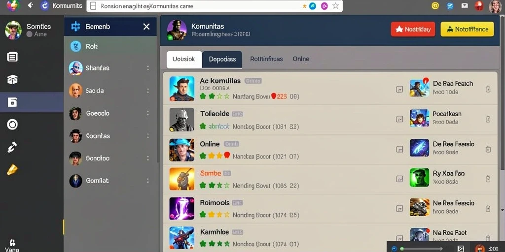 Fitur interaksi komunitas yang seru.