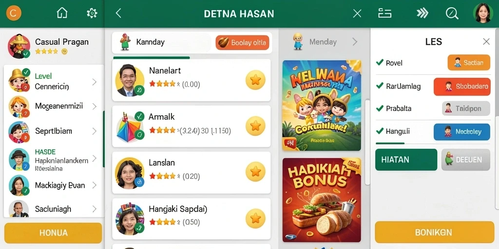 Fitur komunitas yang mendukung interaksi antar pemain.